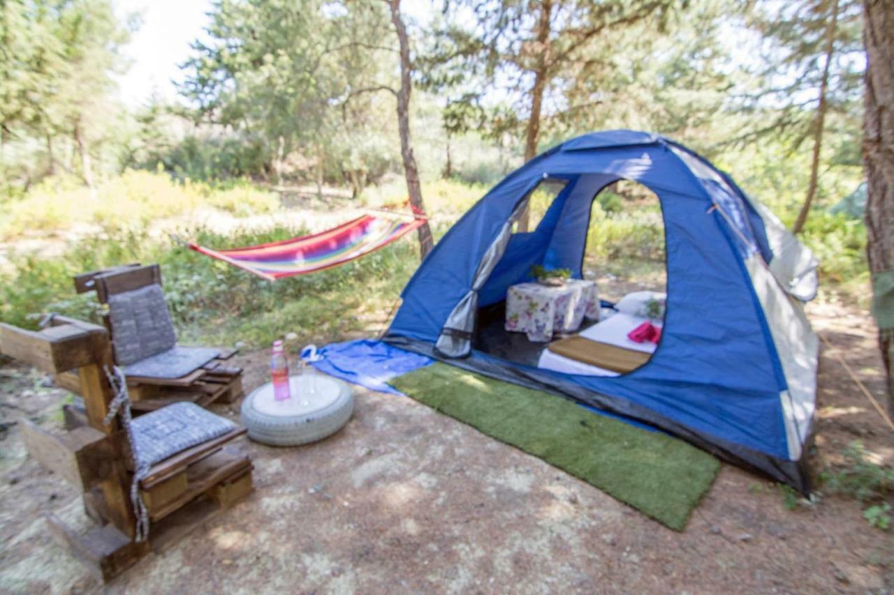 Drolma Ling Nature Cabins Theológos Exteriör bild