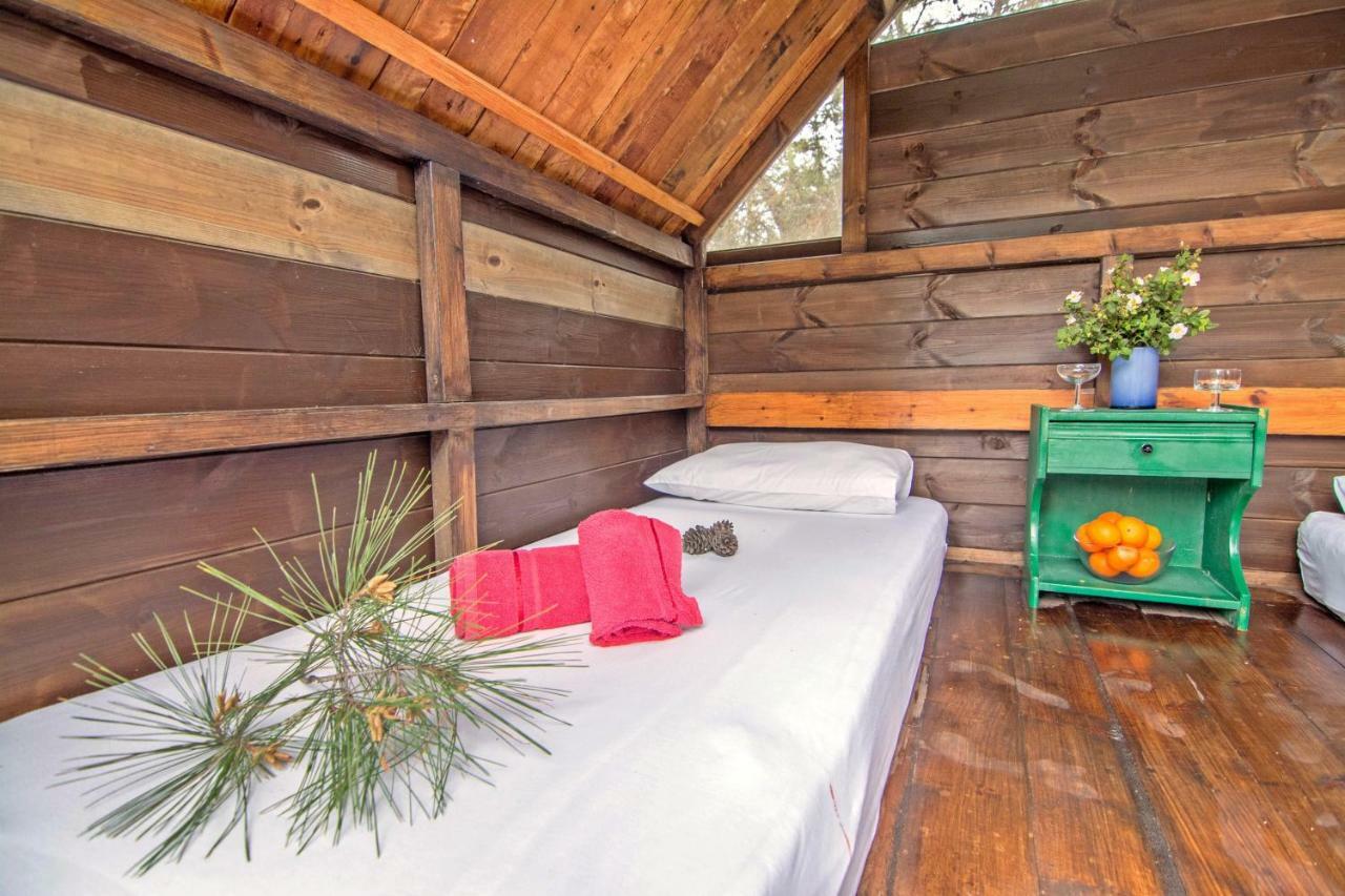 Drolma Ling Nature Cabins Theológos Exteriör bild